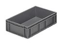 Euroback 600x400x150 mm, tät, 28 liter, grå