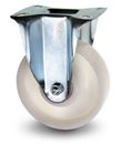 Industrihjul av nylon med kullager Ø 150x40 mm, fast hjul, max 400 kg