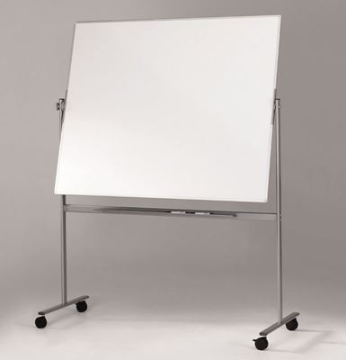 Vändbar whiteboard på hjul Zano, 1000x1200 mm
