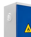 Kemikalieskåp med ventilation, HxBxD 1040x1000x435 mm