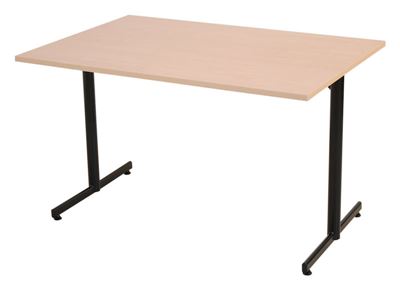 Lunchbord Tibro 1800x800 mm, svart/björk