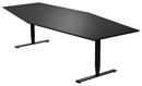 Konferensbord Grande, 2800x1200 mm, svart/svart