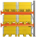 Pallställ Space utbyggnad, B1100xH3000 mm för 6 pallar, 1000 kg/pall, max 9000 kg/sektion