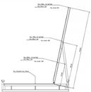 Stålpall Lakka med stöd, LxB 1200x800 mm