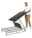 Stålpall Lakka med stöd, LxB 1200x800 mm