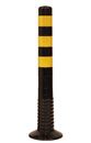 Trafikpollare Vinne, gummi, Hxø 750x80 mm, svart/gul