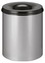 Brandsäker Soptunna, 80 l, H 550 mm, silver