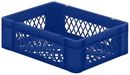 Plastback Teff med perforerad sida och botten, LxBxH 400x300x120 mm, blå, 5-pack