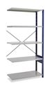 Lagerhylla  Blå/Grå, utbyggnad, BxDxH 965x400x1960, öppen