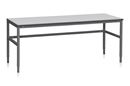 Arbetsbord Embla, LxB 2000x800 mm, max 300 kg, grå laminat