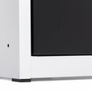 Klädskåp Hove, B 400/dörr, 2 dörrar i 2 skåp, grå/blå