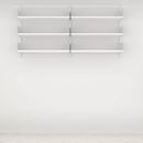 Hyllsystem ELFA vägghylla, låg grund, plåt, BxHxD 940x988x325 mm