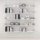 Hyllsystem ELFA vägghylla, hög grund, plåt, BxHxD 940x2140x325 mm