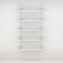 Hyllsystem ELFA vägghylla, hög grund, plåt, BxHxD 940x2140x325 mm