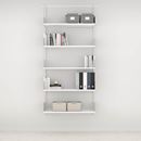 Hyllsystem ELFA vägghylla, hög grund, plåt, BxHxD 940x2140x325 mm