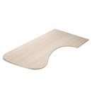 Skrivbordsskiva Hörna Rund, höger, LxB 2200x1200 mm, ek