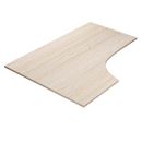 Skrivbordsskiva Hörna, vänster, LxB 1600x1200 mm, ek