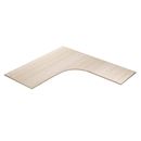 Skrivbordsskiva 3-pelare, höger, LxB 1800x2000 mm, ek
