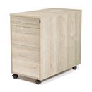 Skrivbordshurts Miami med hängmappslåda, D 800 mm, ek laminat