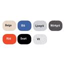 Skärmvägg Silence, med glasöverdel, 1200x1500 mm, tyg-glas /tyg-glas, svart, vit