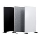 Golvskärm Edge, 1350x1000 mm, svart, svart