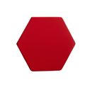 Ljudabsorbent Hexagon, 700x700 x50 mm, Röd
