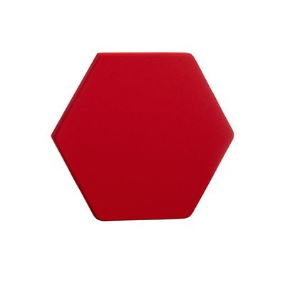 Ljudabsorbent Hexagon, 700x700 x50 mm, Röd