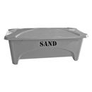 Gatusandlåda Kiruna, 475 l, grå, LxBxH 1760x750x745 mm