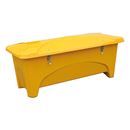 Redskapslåda Kvanne, 475 L, gul, BxDxH 750x1760x745 mm