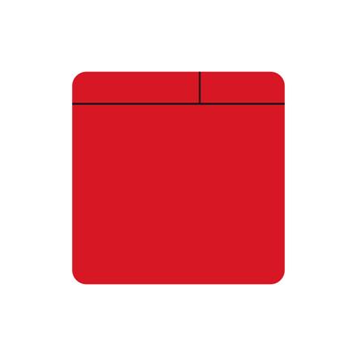 Post-it magnetisk, röd, 10-pack