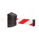 Avspärrningsband Tensabarrier Advance 2,3 m, stolpe: svart, band: röd/vit