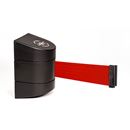 Avspärrningsband väggmodell Tensabarrier Industri, 2,3 m, band: röd, hus: svart