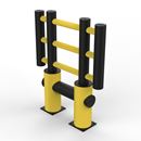 Påkörningsskydd Kilan 1-balk, H 1216 mm, B 1000 mm