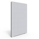 Golvskärm Edge, 1650x1200 mm, ljusgrå, svart