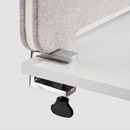 Edge  bordsskärm 1000x700 mm, frontmonterad, grå, vit