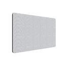 Edge bordsskärm 1400x700 mm, frontmonterad, ljusgrå, svart