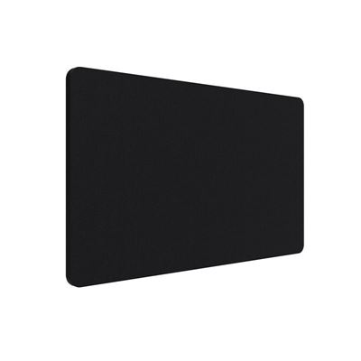 Edge bordsskärm 1600x400 mm, toppmonterad svart, svart