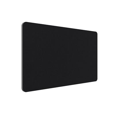 Edge bordsskärm 1800x400 mm, toppmonterad svart, grå