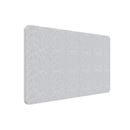Edge  bordsskärm 1000x700 mm, frontmonterad, ljusgrå, vit