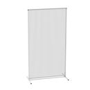 Skärmvägg på ben Littran, HxB 1950x1000 mm, polykarbonat, grund