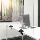 Bordsskärm Lodiken, plexi, HxB 590x1600 mm, enkelsidig