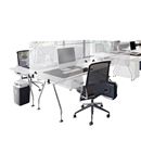 Bordsskärm Lodiken, plexi, HxB 590x1600 mm, enkelsidig