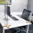 Bordsskärm Myrten, plexi, HxB 590x750 mm, transparent, 10 st eller fler