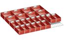 Lådinsats till Verktygshurts Lista, HxLxB 75x717x725 mm, 24 lådor