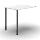 Kopplingsbord till Hörnskrivbord Duo-C, LxB 800x600 mm, vit/svart