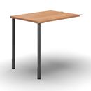 Kopplingsbord till Hörnskrivbord Duo-C, LxB 800x600 mm, bok/svart