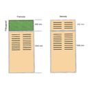 Skärmvägg Silence, påbyggnad rak, 1200x400 mm, trä/tyg, ljusgrå, vit