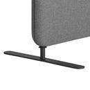 Golvskärm Standard, med raka hörn, BxDxH 800x30x1500 mm, svart