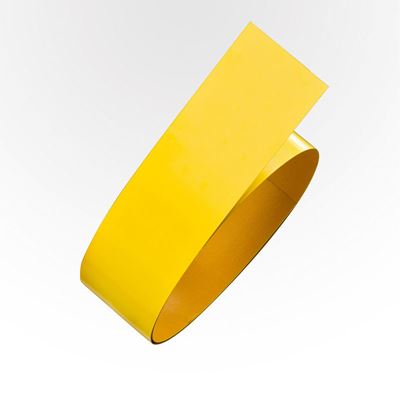 Golvmärkning Rusken, stål, L 1,5 m/rle, B 75 mm, gul, 5 st eller fler