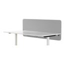 Bordsskärm Standard, med runda hörn, B 800 mm, grå